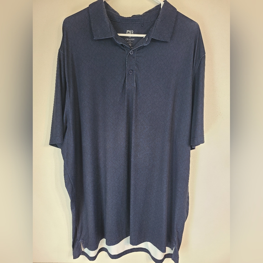 Graham Luxe Navy Polo Shirt